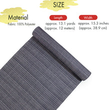 画像をギャラリービューアに読み込む, Washable Japanese Kimono Fabric Bolt – White &amp; Deep Navy Madras-Style Check Design – 13-Yard Wide Polyester for Custom Kimono &amp; Sewing
