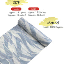 將圖片載入圖庫檢視器 Washable Japanese Kimono Fabric Bolt – White Feather-Like Leaf Design with Soft Reddish Blush Accents – 13-Yard Polyester for Custom Kimono &amp; Sewing
