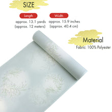 將圖片載入圖庫檢視器 Washable Japanese Kimono Fabric Bolt – Soft Muted Green with Lavender &amp; Sage Floral Circles – 13-Yard Polyester for Custom Kimono &amp; Sewing

