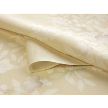 画像をギャラリービューアに読み込む, Washable Japanese Kimono Fabric Bolt – Elegant Beige Cherry Blossom Branch Design – 13-Yard Polyester for Custom Kimono &amp; Sewing
