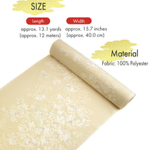 画像をギャラリービューアに読み込む, Washable Japanese Kimono Fabric Bolt – Elegant Beige Cherry Blossom Branch Design – 13-Yard Polyester for Custom Kimono &amp; Sewing
