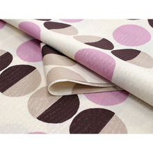 画像をギャラリービューアに読み込む, Washable Japanese Kimono Fabric Bolt – Ivory with Chocolate Brown, Mocha Beige &amp; Pink Polka Dots – 13-Yard Polyester for Custom Kimono &amp; Sewing
