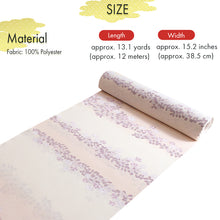 画像をギャラリービューアに読み込む, Washable Japanese Kimono Fabric Bolt – Cream Beige Hagi Floral Design – 13-Yard Polyester for Custom Kimono &amp; Sewing
