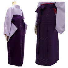 將圖片載入圖庫檢視器 Washable Solid Color Kimono &amp; Hakama 2-Piece Set for Women – Elegant Japanese Formal Wear, Easy-Care Ceremony Outfit for Special Occasions
