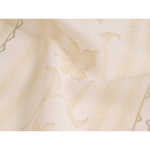 画像をギャラリービューアに読み込む, Washable Japanese Kimono Fabric Bolt – Blurred Stripe &amp; Arabesque Floral Design – 13-Yard Polyester for Custom Kimono &amp; Sewing
