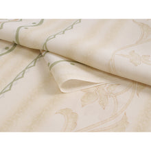 画像をギャラリービューアに読み込む, Washable Japanese Kimono Fabric Bolt – Blurred Stripe &amp; Arabesque Floral Design – 13-Yard Polyester for Custom Kimono &amp; Sewing
