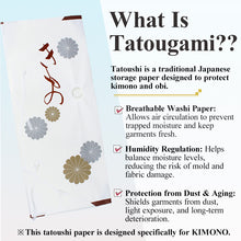 Load image into Gallery viewer, Tatogami paper, Japanese Kimono Storage Paper Sleeves, Set of 10 – Traditional Washi Garment Covers for Kimono Preservation &amp; Organization
