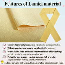 將圖片載入圖庫檢視器 Lamiere Japanese Han-Eri Collar (soft pastel shades)– Washable &amp; Colorfast Polyester Haneri for Kimono, 11 Color Options
