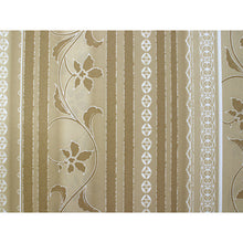 画像をギャラリービューアに読み込む, Washable Japanese Kimono Fabric Bolt – Mustard Stripe &amp; Sarasa Floral Shippo Design – 13-Yard Polyester for Custom Kimono &amp; Sewing
