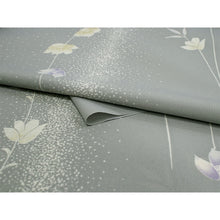 画像をギャラリービューアに読み込む, Washable Japanese Kimono Fabric Bolt – Smoky Purple-Gray Flowing Floral Design – 13-Yard Lightweight Textile for Custom Kimono &amp; Sewing
