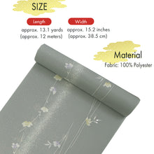 画像をギャラリービューアに読み込む, Washable Japanese Kimono Fabric Bolt – Smoky Purple-Gray Flowing Floral Design – 13-Yard Lightweight Textile for Custom Kimono &amp; Sewing

