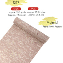画像をギャラリービューアに読み込む, Washable Japanese Kimono Fabric Bolt – Dusty Pink Flowing Water &amp; Chrysanthemum Design – 13-Yard Lightweight Textile for Custom Kimono &amp; Sewing
