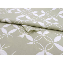 將圖片載入圖庫檢視器 Washable Japanese Kimono Fabric Bolt – Matcha Green Shippo Geometric Design – 13-Yard Lightweight Textile for Custom Kimono &amp; Sewing
