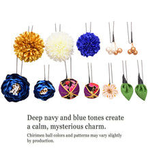 將圖片載入圖庫檢視器 Japanese Kanzashi Hair Accessory Set (12 pcs) – Soft Ranunculus Blossoms &amp; Chirimen Fabric Ornaments for Kimono, Weddings &amp; Celebrations
