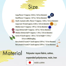 將圖片載入圖庫檢視器 Japanese Kanzashi Hair Accessory Set (12 pcs) – Soft Ranunculus Blossoms &amp; Chirimen Fabric Ornaments for Kimono, Weddings &amp; Celebrations
