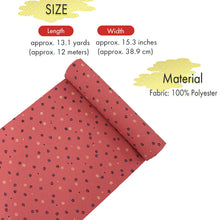 画像をギャラリービューアに読み込む, Washable Japanese Kimono Fabric Bolt – Deep Salmon Pink with Chrysanthemum Pattern &amp; White and Blue Cherry Blossoms – 13-Yard Polyester for Custom Kimono &amp; Sewing
