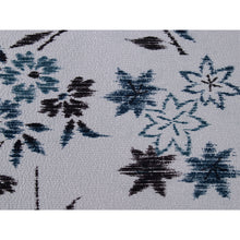 画像をギャラリービューアに読み込む, Washable Japanese Summer Kimono Fabric Bolt – Soft Grayish Blue with Bold Indigo Asanoha (Hemp Leaf) Pattern – Sheer 13-Yard Polyester for Custom Kimono &amp; Sewing
