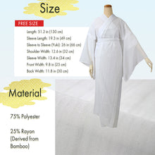 画像をギャラリービューアに読み込む, Breathable Bamboo Kimono Juban for Women – Washable Summer Kimono Undergarment, Ready-to-Wear White Ro Layer
