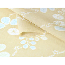 画像をギャラリービューアに読み込む, Washable Japanese Kimono Fabric Bolt – Soft Ochre Hagi &amp; Snow-Ring Motif Design – 13-Yard Polyester for Custom Kimono &amp; Sewing
