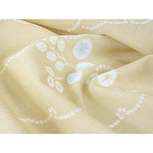 画像をギャラリービューアに読み込む, Washable Japanese Kimono Fabric Bolt – Soft Ochre Hagi &amp; Snow-Ring Motif Design – 13-Yard Polyester for Custom Kimono &amp; Sewing
