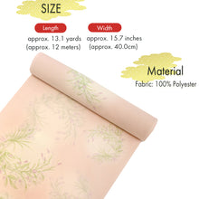 画像をギャラリービューアに読み込む, Washable Japanese Summer Kimono Fabric Bolt – Dusty Pink with White Shading &amp; Lavender Motif – Sheer Double Weave – 13-Yard Polyester for Custom Kimono &amp; Sewing
