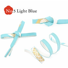 画像をギャラリービューアに読み込む, Silk Obijime Kimono Cord for Women, Flat Woven Design with Gold Thread, Peony Motif, Formal Japanese Kimono Accessory, 8 Colors, Made in Japan
