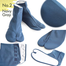 Load image into Gallery viewer, Men’s High-Stretch Tabi Socks with 5 Hooks – Comfortable Japanese Split-Toe Socks for Kimono &amp; Traditional Wear, M, L, 2L
