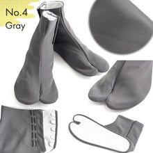 Load image into Gallery viewer, Men’s High-Stretch Tabi Socks with 5 Hooks – Comfortable Japanese Split-Toe Socks for Kimono &amp; Traditional Wear, M, L, 2L
