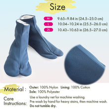 Load image into Gallery viewer, Men’s High-Stretch Tabi Socks with 5 Hooks – Comfortable Japanese Split-Toe Socks for Kimono &amp; Traditional Wear, M, L, 2L
