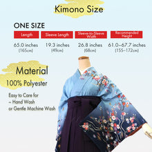 將圖片載入圖庫檢視器 Washable Houmongi Kimono &amp; Solid Hakama 2-Piece Set for Women – Elegant Japanese Formal Wear for Ceremonies &amp; Special Occasions
