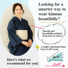 Load image into Gallery viewer, Kimono Slip with Built-In bura Support, Breathable Japanese Undergarment, All-Season Shaping Inner Dress for Kimono &amp; Yukata

