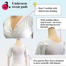 Load image into Gallery viewer, Kimono Slip with Built-In bura Support, Breathable Japanese Undergarment, All-Season Shaping Inner Dress for Kimono &amp; Yukata
