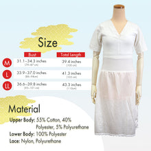 Load image into Gallery viewer, Kimono Slip with Built-In bura Support, Breathable Japanese Undergarment, All-Season Shaping Inner Dress for Kimono &amp; Yukata
