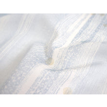 画像をギャラリービューアに読み込む, Washable Japanese Kimono Fabric Bolt – Light Blue Gradient with White Brushstroke Lines &amp; Small Polka Dots – 13-Yard Sheer Summer Polyester for Custom Kimono &amp; Sewing
