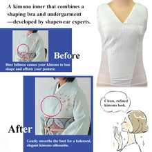 將圖片載入圖庫檢視器 Kimono Shaping Bra for Women – Wire-Free Flattening Bra, Breathable &amp; Cool-Touch, Easy Wear Undergarment for Kimono, Bridal &amp; Formal Outfits,S-LL
