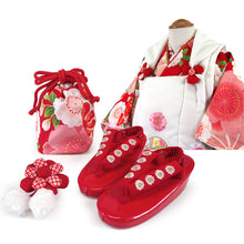將圖片載入圖庫檢視器 Japanese Traditional KIDS Kimono 8-Piece Hifu Coat Set for Girls — Complete Ceremony Outfit for Photos, Festivals &amp; Gifts
