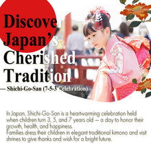 將圖片載入圖庫檢視器 Japanese Traditional KIDS Kimono 8-Piece Hifu Coat Set for Girls — Complete Ceremony Outfit for Photos, Festivals &amp; Gifts
