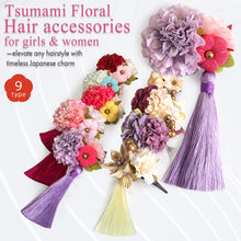 画像をギャラリービューアに読み込む, Versatile Tsumami Floral Hair accessories Ornament for Kids &amp; Adults – Elegant Japanese Flower Hair Accessory
