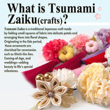 画像をギャラリービューアに読み込む, Versatile Tsumami Floral Hair accessories Ornament for Kids &amp; Adults – Elegant Japanese Flower Hair Accessory
