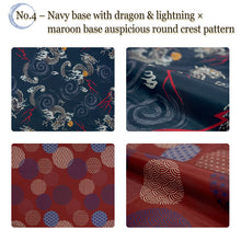 画像をギャラリービューアに読み込む, Reversible Japanese Hanten Jacket for Men – Cozy Kimono-Style Coat with Dual Patterns (Black/Blue/Gold)
