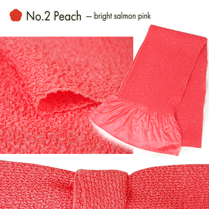 Furisode “Stitch-Shibori” Obiage Scarf – Elegant Kimono Accessory in 14 Colors for Formal Wear for Adult Ceremony