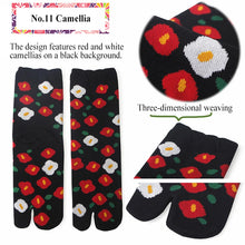 画像をギャラリービューアに読み込む, Women’s Japanese Tabi Socks – Split-Toe Cotton Blend, Traditional &amp; Floral Patterns, Comfortable Roomwear &amp; Kimono Accessory”
