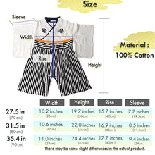 画像をギャラリービューアに読み込む, Baby Boy Kimono Romper Suit –, Japanese Costumes Infant, Breathable Cotton Samurai Outfits, 27.5inches-35.4inches Sizes
