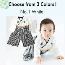 画像をギャラリービューアに読み込む, Baby Boy Kimono Romper Suit –, Japanese Costumes Infant, Breathable Cotton Samurai Outfits, 27.5inches-35.4inches Sizes

