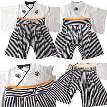 画像をギャラリービューアに読み込む, Baby Boy Kimono Romper Suit –, Japanese Costumes Infant, Breathable Cotton Samurai Outfits, 27.5inches-35.4inches Sizes
