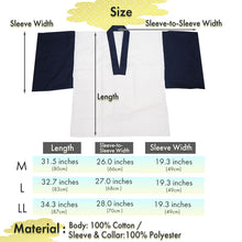 將圖片載入圖庫檢視器 Men&#39;s Kimono Underwear 2 piece SET – Japanese Han-juban (Undershirt) &amp; Steteco Pants, Breathable Cotton, Lightweight Yukata/Kimono Innerwear, Traditional Summer Comfort, Navy, Gray, White base
