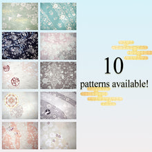 画像をギャラリービューアに読み込む, Women&#39;s Pre-Tailored Washable Hitoe Kimono – Dusty Tones, Unlined Single Layer, plovers, chrysanthemums, waves, and rabbits motifs
