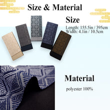 画像をギャラリービューアに読み込む, Men’s Kaku Obi Belt – Washable Modern Kimono &amp; Yukata Accessory, Geometric Pine Diamond Pattern, Reversible Japanese Sash, Casual &amp; Stylish
