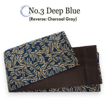 画像をギャラリービューアに読み込む, Men’s Kaku Obi Belt – Washable Modern Kimono &amp; Yukata Accessory, Leaf Pattern, Reversible Japanese Sash, Casual &amp; Stylish
