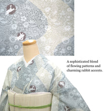 画像をギャラリービューアに読み込む, Washable Summer Kimono for Women – Lightweight Ro Kimono in Dusty Colors, Floral and geometric patterns, Ready-to-Wear Japanese Outfit
